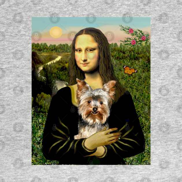 Mona Lisa and Her Yorkshire Terrier by Dogs Galore and More